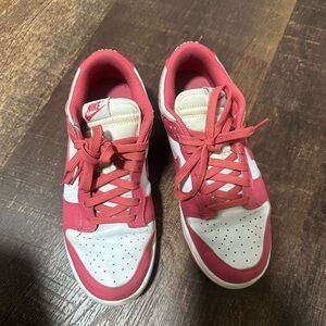 Nike Coral and White Athletic Shoes